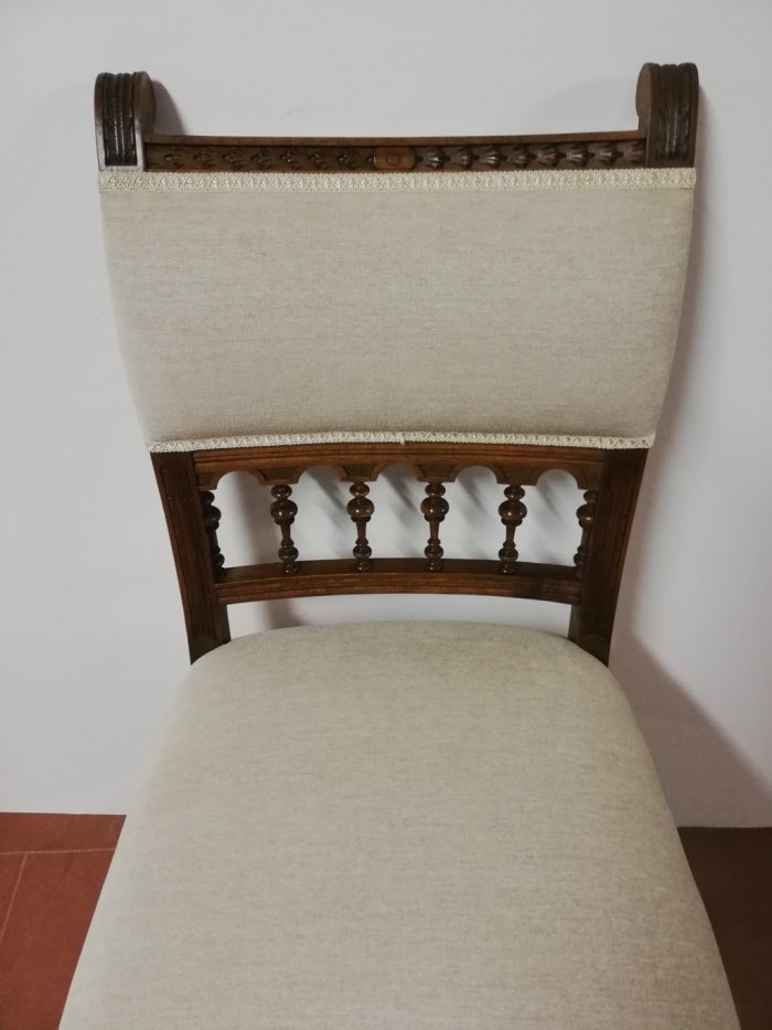 sillas,tapizadas,madera,nogal,restauradas,blancas,hogar,decoracion.-antiguedadesymueblesasenjocalderon.